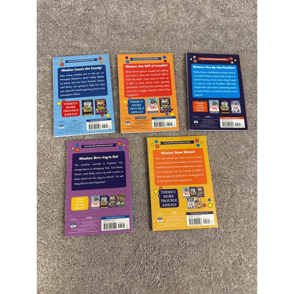 Trouble at Table 5 Tom Watson Books 1-5 Set Kids Series